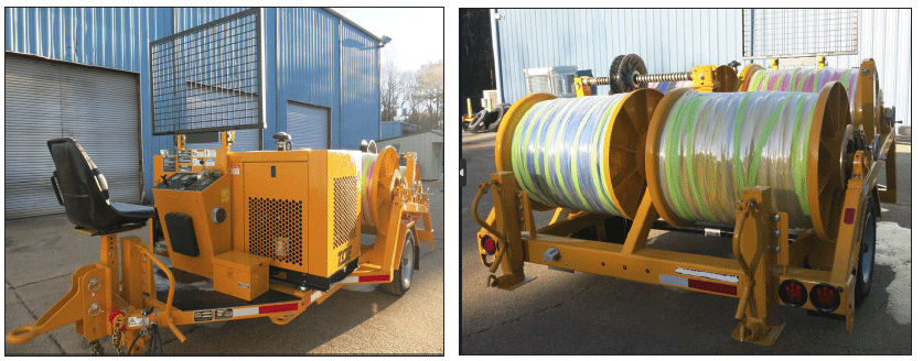 Model DP20-4H Trailer Mounted Four Drum Puller