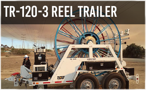 TR-120-3 Underground Reel Trailer